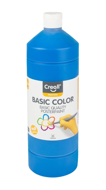 Een Plakkaatverf Creall basic blauw 1000ml koop je bij Hoekmankantoorartikelen.nl