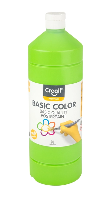 Een Plakkaatverf Creall basic lichtgroen 1000ml koop je bij Hoekmankantoorartikelen.nl