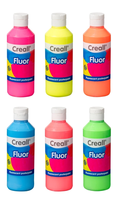 Een Plakkaatverf Creall fluor oranje 250ml koop je bij Hoekmankantoorartikelen.nl