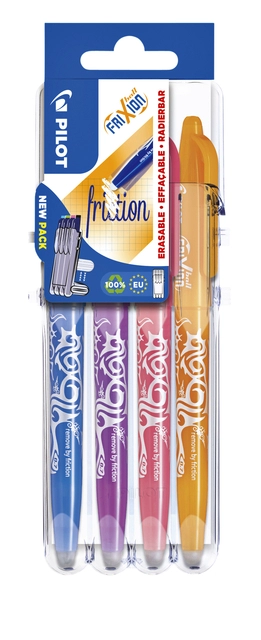 Een Rollerpen PILOT friXion medium fun assorti Set2Go à 4 stuks koop je bij VHK Kantoorartikelen