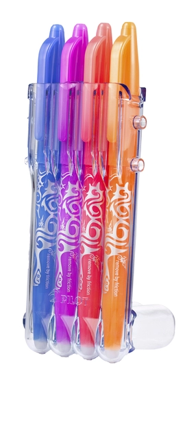 Een Rollerpen PILOT friXion medium fun assorti Set2Go à 4 stuks koop je bij VHK Kantoorartikelen