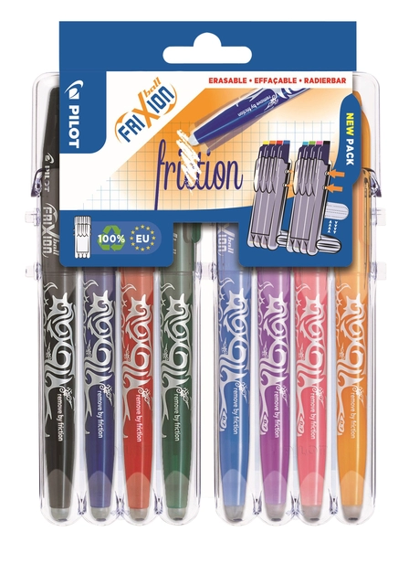 Een Rollerpen PILOT friXion medium assorti Set2Go à 8 stuks koop je bij Hoekmankantoorartikelen.nl