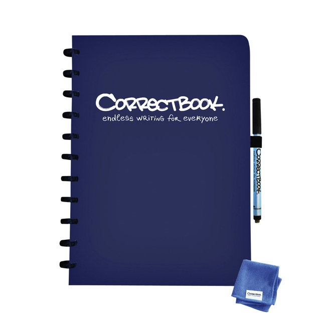 Een Notitieboek Correctbook A4 lijn 40blz midnight blue koop je bij VHK Kantoorartikelen