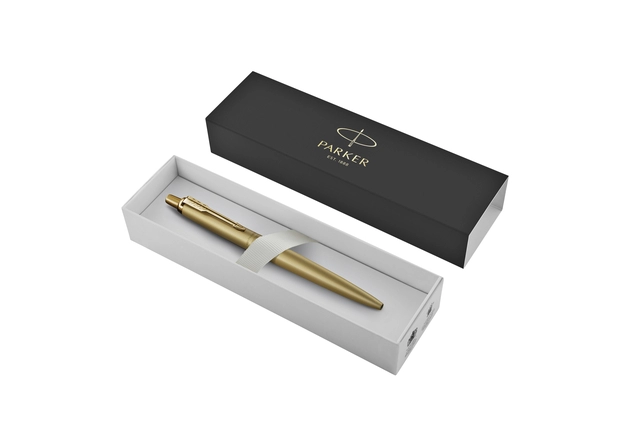 Een Balpen Parker Jotter XL Monochrome gold medium koop je bij VHK Kantoorartikelen