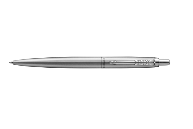 Een Balpen Parker Jotter XL Monochrome stainless steel medium koop je bij VHK Kantoorartikelen