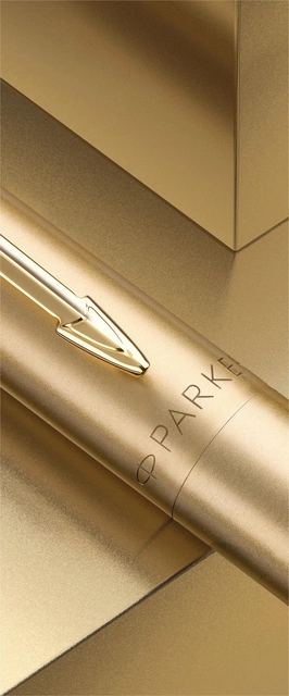 Een Balpen Parker Jotter XL Monochrome gold medium blister à 1 stuk koop je bij VHK Kantoorartikelen