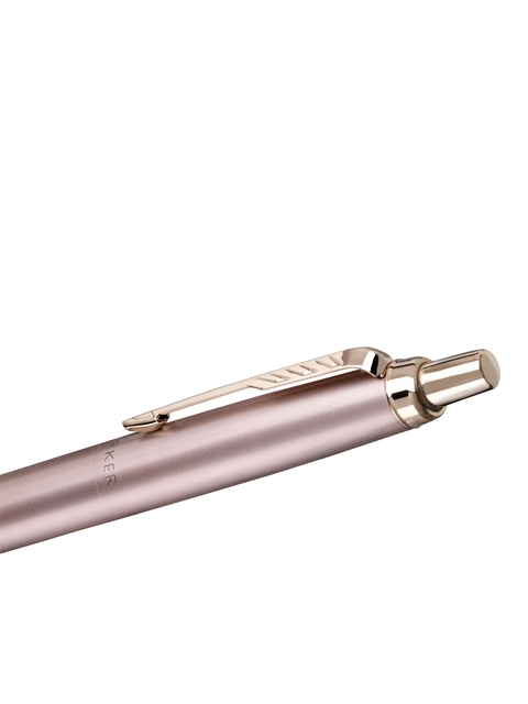 Een Balpen Parker Jotter XL Monochrome pink gold medium blister à 1 stuk koop je bij VHK Kantoorartikelen