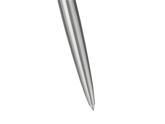 Een Balpen Parker Jotter XL Monochrome stainless steel medium blister à 1 stuk koop je bij VHK Kantoorartikelen