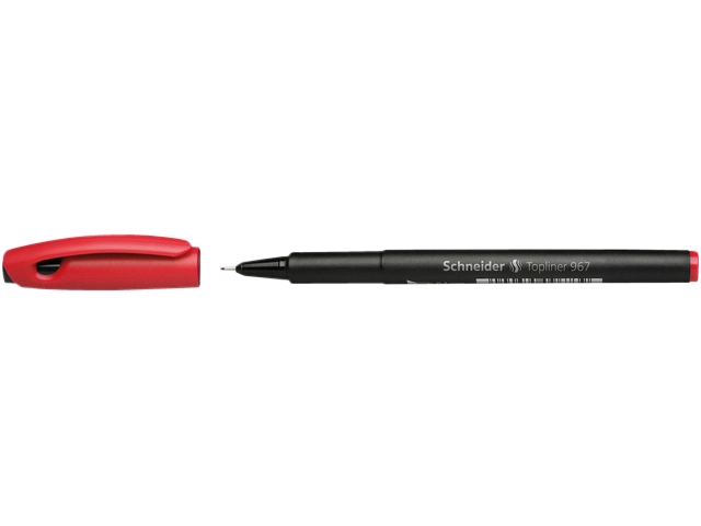 Een Fineliner Schneider 967 0.4mm rood koop je bij VHK Kantoorartikelen