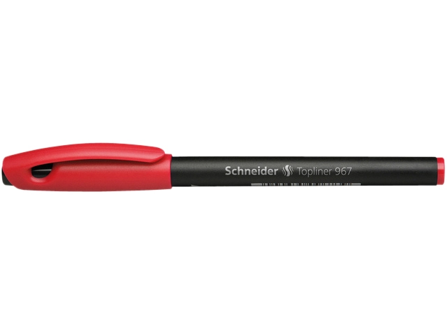 Een Fineliner Schneider 967 0.4mm rood koop je bij VHK Kantoorartikelen