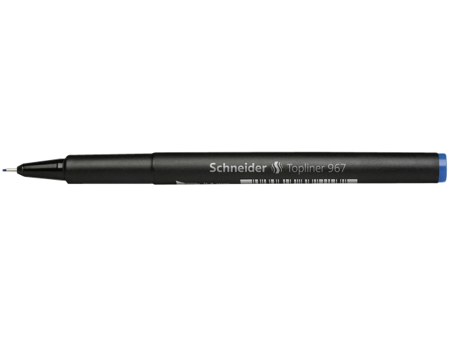 Een Fineliner Schneider 967 0.4mm blauw koop je bij VHK Kantoorartikelen