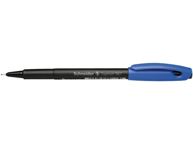 Een Fineliner Schneider 967 0.4mm blauw koop je bij VHK Kantoorartikelen