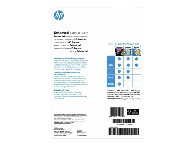 Een Fotopapier laser HP CG965A 150gr A4 glans wit 150 vel koop je bij Hoekmankantoorartikelen.nl