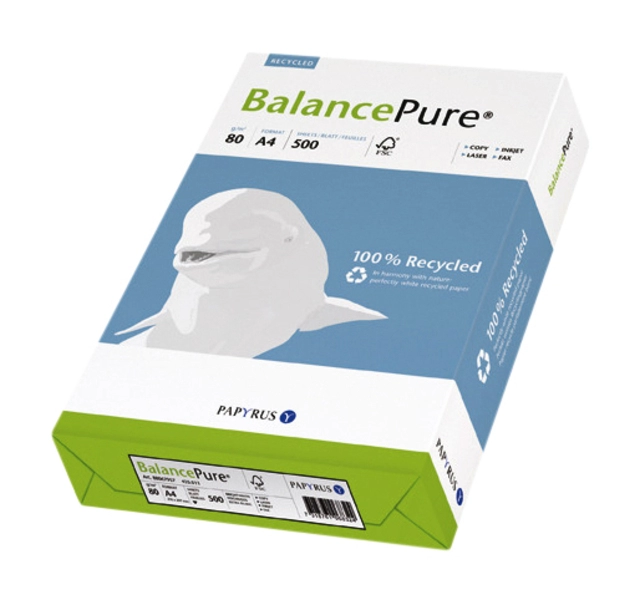 Een Kopieerpapier Balance Pure A4 80gr wit 500 vel koop je bij Hoekmankantoorartikelen.nl