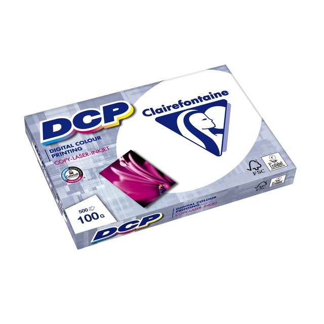 Een Laserpapier Clairefontaine DCP A3 100gr wit 500 vel koop je bij Hoekmankantoorartikelen.nl