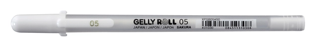 Een Gelschrijver Sakura Gelly Roll Basic 05 0.3mm wit koop je bij Hoekmankantoorartikelen.nl