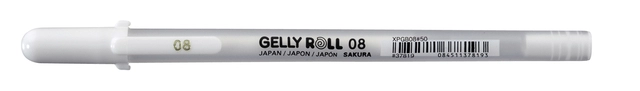 Een Gelschrijver Sakura Gelly Roll 08 medium 0.4mm wit koop je bij Hoekmankantoorartikelen.nl