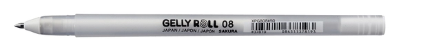 Een Gelschrijver Sakura Gelly Roll 08 medium 0.4mm wit koop je bij Hoekmankantoorartikelen.nl