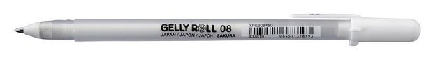 Een Gelschrijver Sakura Gelly Roll 08 medium 0.4mm wit koop je bij Hoekmankantoorartikelen.nl