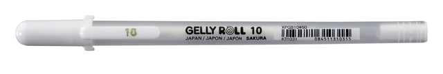 Een Gelschrijver Sakura Gelly Roll Basic 10 0.5mm wit koop je bij VHK Kantoorartikelen