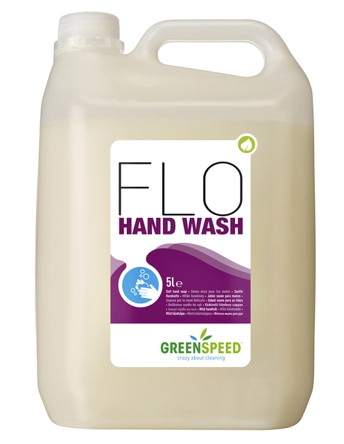 Een Handzeep Greenspeed Flo navulfles 5 liter koop je bij VHK Kantoorartikelen