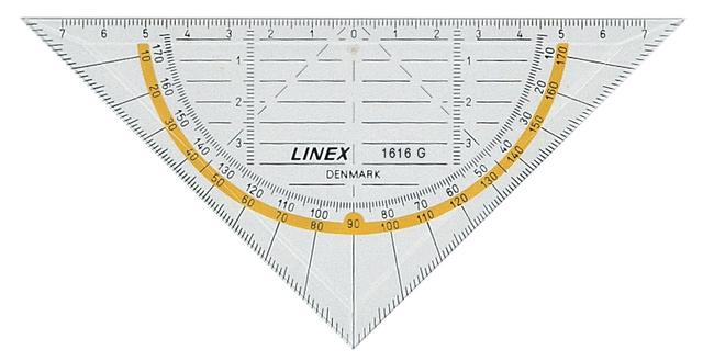 Een Geodriehoek Linex 1616G koop je bij VHK Kantoorartikelen