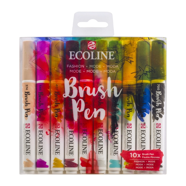 Een Ecoline Brush Pen set 10 Fashion koop je bij VHK Kantoorartikelen