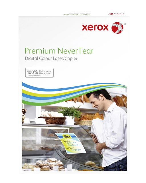 Een Nevertear Xerox Premium A4 polyester 120micron wit 100 vel koop je bij Hoekmankantoorartikelen.nl