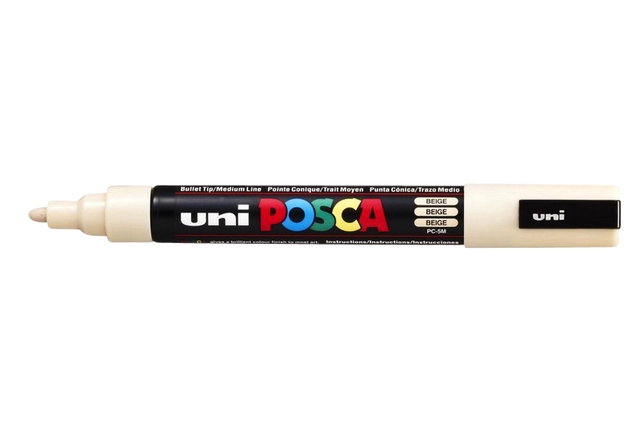 Een Verfstift Posca PC5M medium beige koop je bij VHK Kantoorartikelen