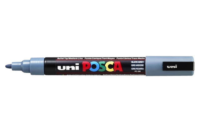 Een Verfstift Posca PC5M medium leisteengrijs koop je bij Hoekmankantoorartikelen.nl