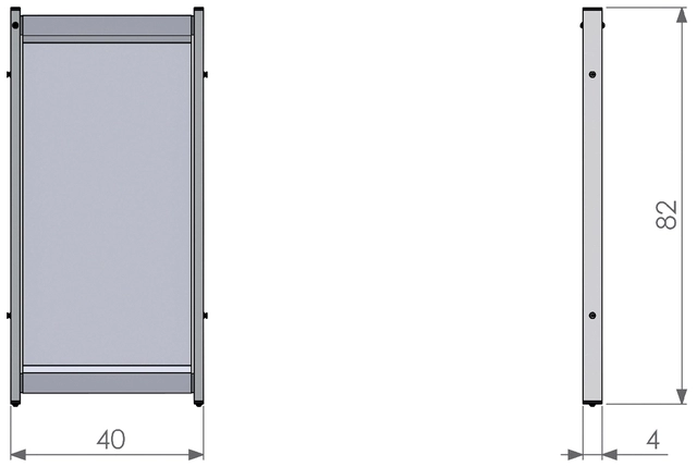 Een Bureauscherm Nobo modulair doorzichtig PVC 400x820mm koop je bij VHK Kantoorartikelen