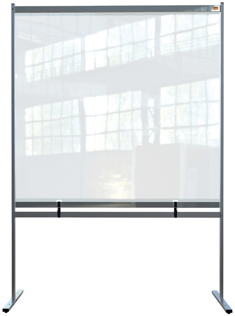 Een Scheidingswand Nobo vrijstaand doorzichtig PVC 1480x2060mm koop je bij VHK Kantoorartikelen