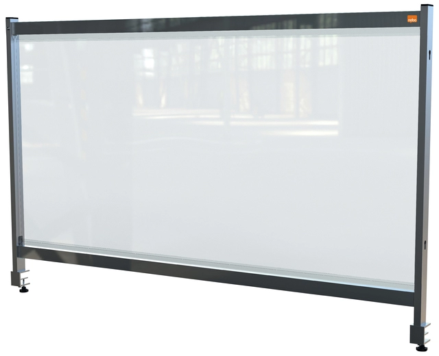 Een Bureauscherm Nobo doorzichtig PVC 1470x860mm koop je bij VHK Kantoorartikelen