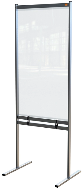 Een Scheidingswand Nobo vrijstaand doorzichtig PVC 780x2060mm koop je bij VHK Kantoorartikelen