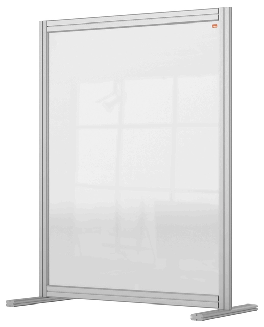 Een Bureauscherm Nobo Modulair transparant acryl 800x1000mm koop je bij VHK Kantoorartikelen