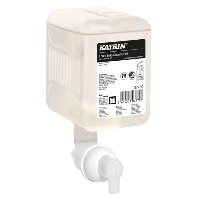 Een Handzeep Katrin Foam Clean 500ml 37780 koop je bij VHK Kantoorartikelen