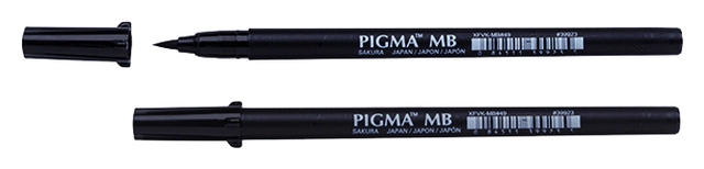 Een Brushpen Sakura Pigma medium zwart koop je bij VHK Kantoorartikelen