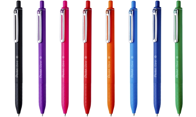 Een Balpen Pentel BX470 iZee medium lichtblauw koop je bij VHK Kantoorartikelen