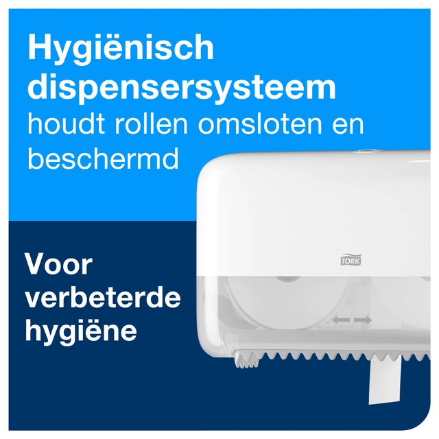 Een Toiletpapier Tork T7 hulsloos advanced mid-size 2-laags 900vel wit 472199 koop je bij VHK Kantoorartikelen