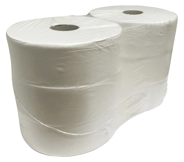 Een Toiletpapier Euro Products P4 maxi jumbo 2l 380m wit 240038 koop je bij VHK Kantoorartikelen