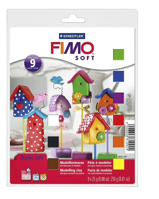 Een Klei Fimo soft basic halve blokken ass koop je bij Hoekmankantoorartikelen.nl