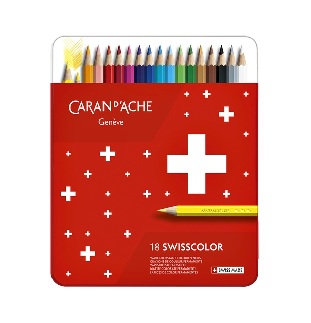 Een Kleurpotloden Caran d'Ache Swisscolor 18stuks ass koop je bij VHK Kantoorartikelen