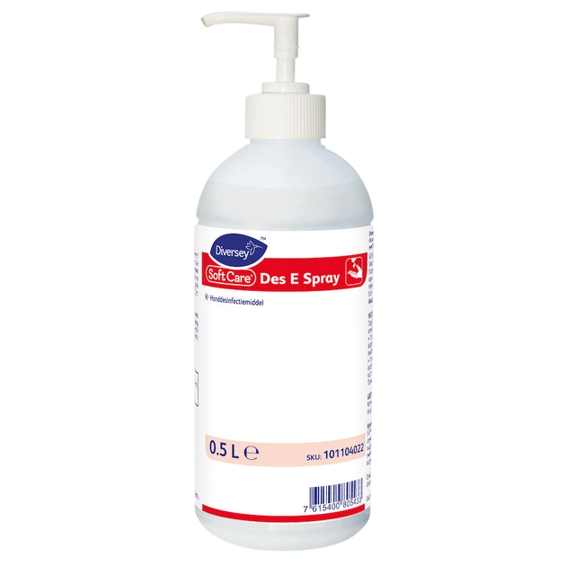 Een Desinfectiemiddel middel Soft Care Des E 500ml koop je bij VHK Kantoorartikelen