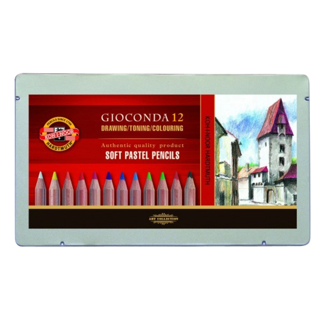 Een Pastelpotlood Koh-I-Noor gioconda 12 assorti koop je bij Hoekmankantoorartikelen.nl