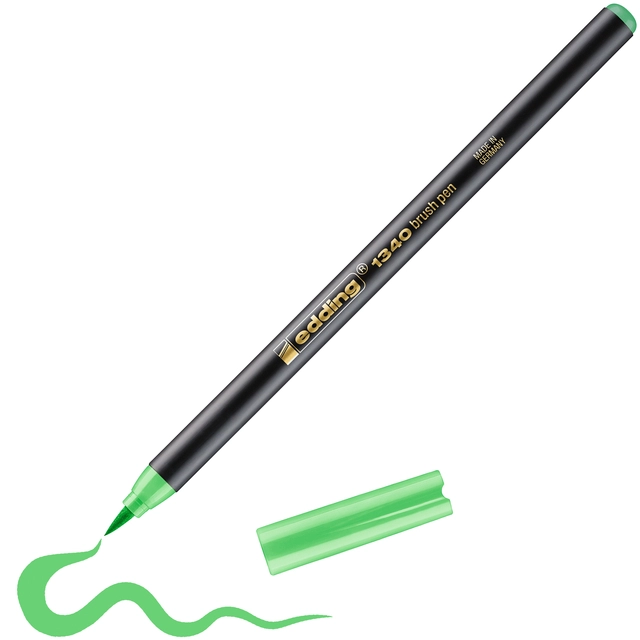 Een Brushpen edding 1340 lichtgroen koop je bij Hoekmankantoorartikelen.nl