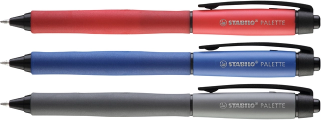 Een Rollerpen STABILO Palette 268/40 medium rood koop je bij Hoekmankantoorartikelen.nl