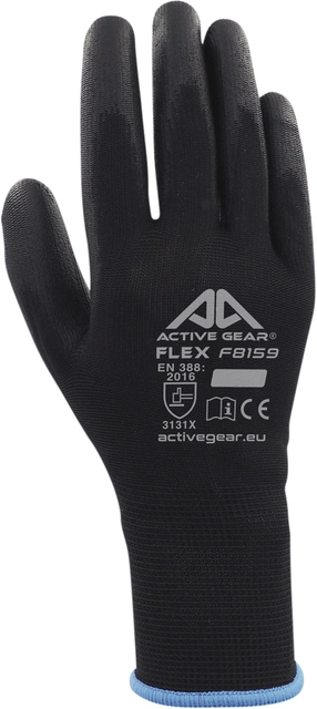 Een Handschoen ActiveGear grip PU-flex zwart large koop je bij VHK Kantoorartikelen