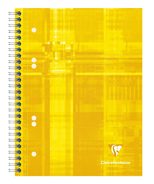 Een Collegeblok Clairefontaine Studium A5+ ruit 5x5mm 6-gaats 80 pagina's assorti koop je bij VHK Kantoorartikelen