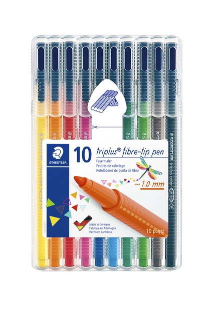 Een Kleurstift Staedtler 323 Triplus color à 10 stuks assorti koop je bij VHK Kantoorartikelen