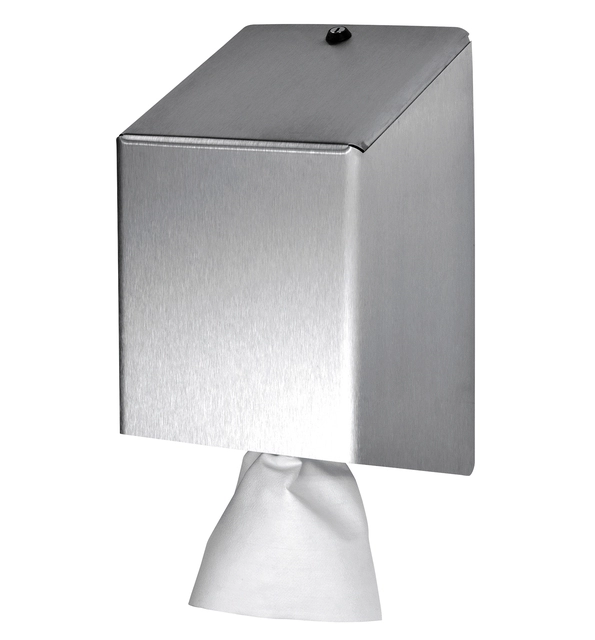 Een Poetspapierdispenser Euro Products midi RVS 438990 koop je bij Hoekmankantoorartikelen.nl